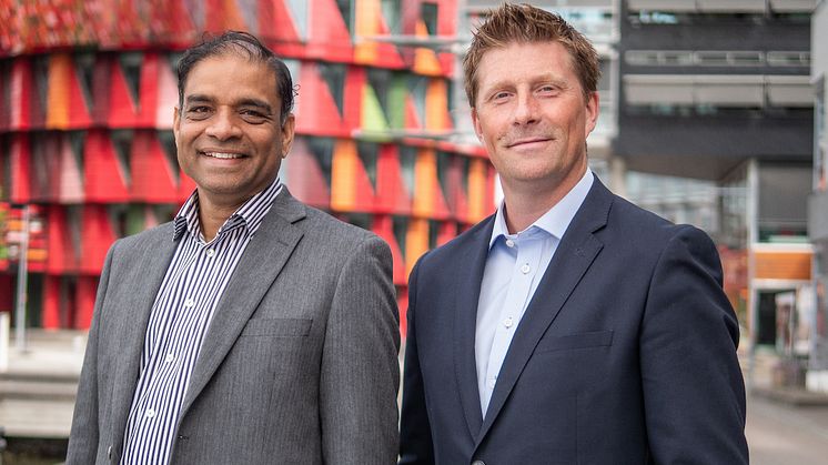 Joseph Andersson, Business Unit Manager at Sigma Global Sourcing, and Henrik Larsson, Business Area Manager at Sigma IT.