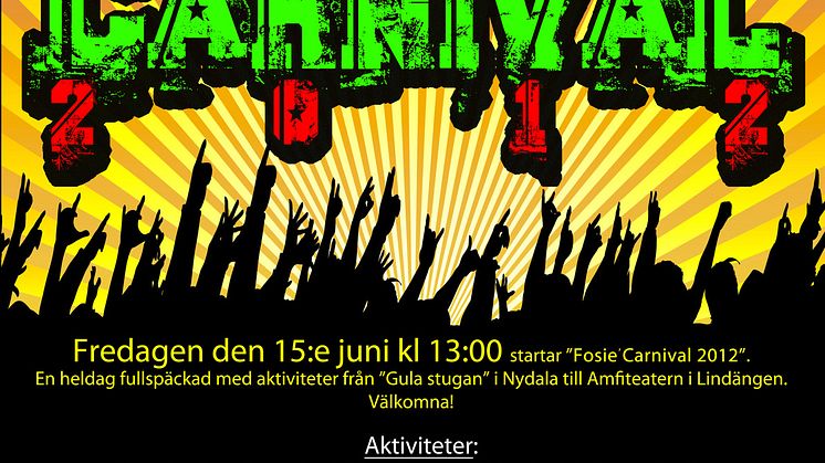 Fosies fritidsgårdar bjuder in till karneval