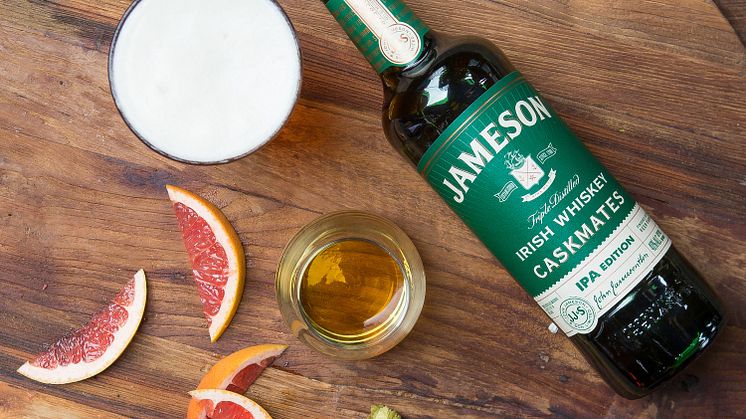 Jameson whiskey modnet på IPA-fat: To lidenskaper møter hverandre