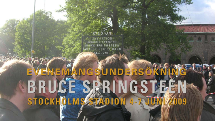 Rapport: Bruce Springsteen Stockholms Stadion 2009
