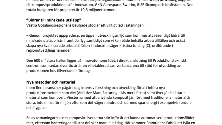Nio miljoner till ny utvecklingsmiljö för industriproduktion