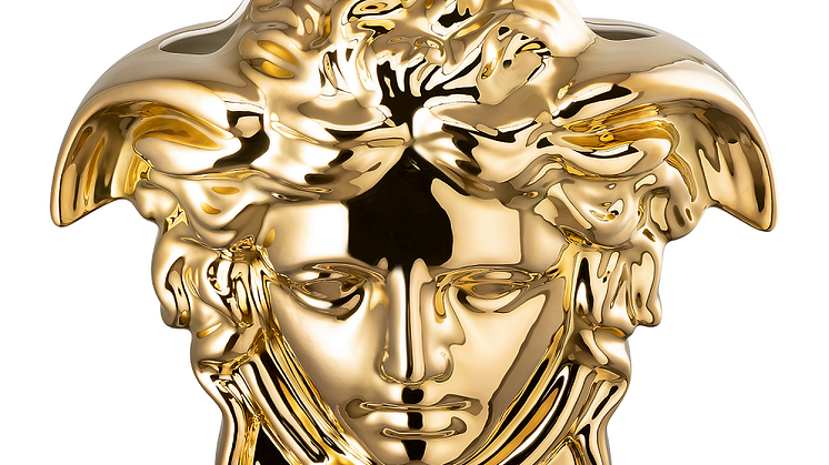 The gold-plated Medusa head from Rosenthal meets Versace
