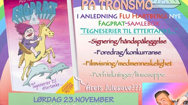 Invitasjon: Alternativ lansering av Flu Hartbergs "Fagprat. Tegneserier til ettertanke".