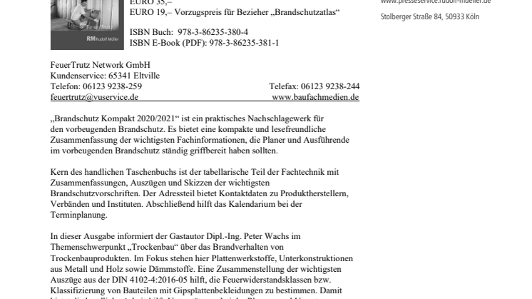 Brandschutz Kompakt 2020/2021