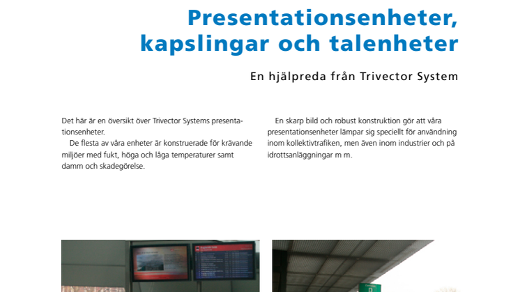 Presentationsenheter,