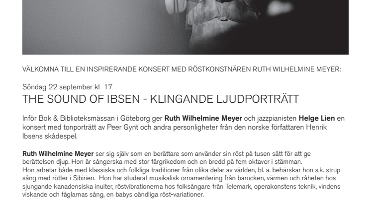 Ruth Wilhelmine Meyer ger konsert på Nordiska Akvarellmuseet (uppdaterad)