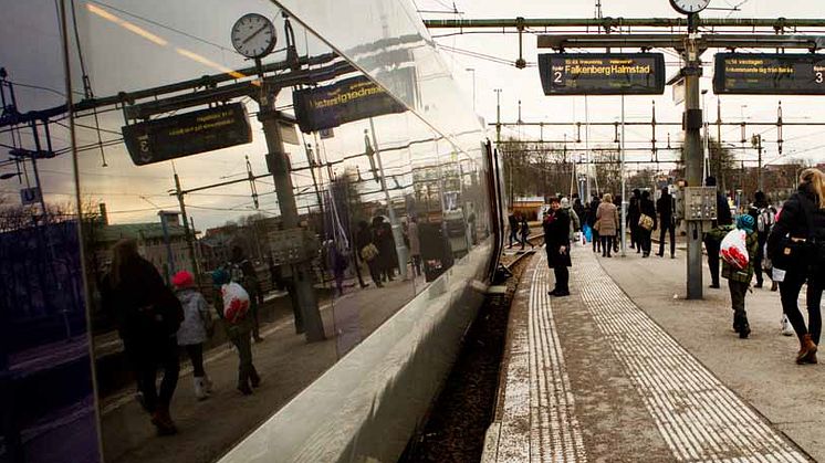Nytt dubbelspår genom Varberg