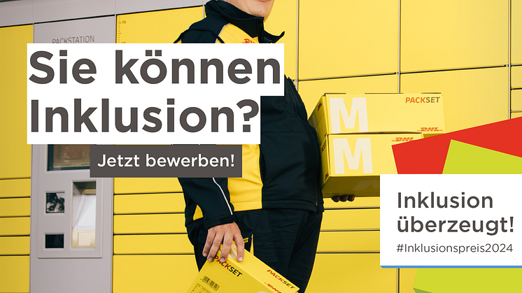 Inklusionspreis für die Wirtschaft 2024: Unternehmen können sich noch bis 31. März bewerben
