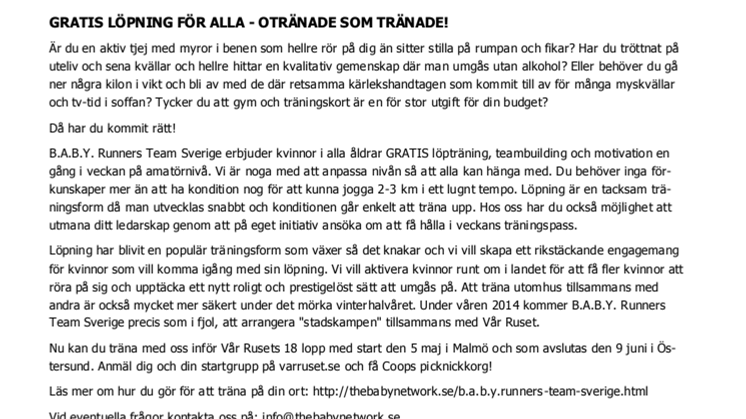 Häng med oss på vår träning- vi har fantastiskt kul! 