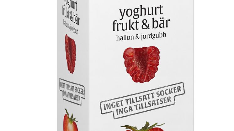 Bara yoghurt frukt & bär, hallon & jordgubb