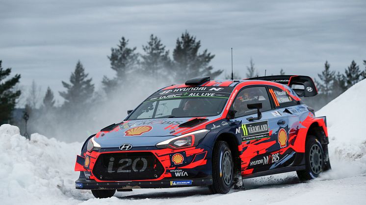Hyundai Motorsport siktar på seger i Rally Sweden 2020.