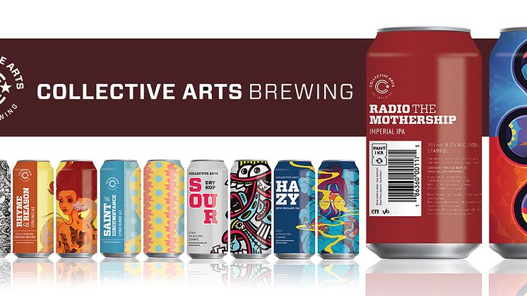 Collective Arts Brewing - konstnärligt craftbryggeri från Kanada nu äntligen i Sverige 
