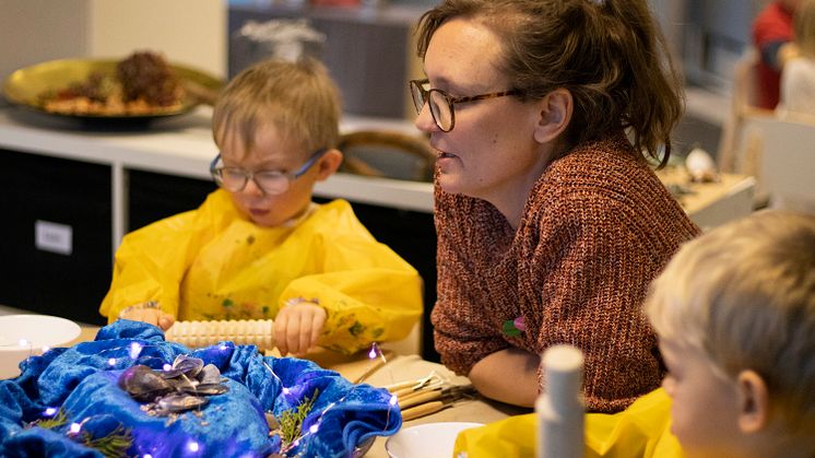 Workshop på Snökristallens barnakademi med Malin Tivenius