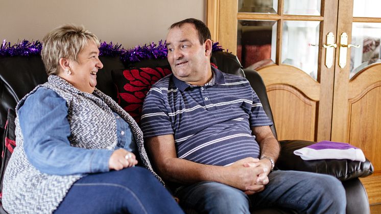 Andrew McCracken from Dundonald with his wife Amanda