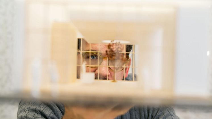 Staffan Holm, designer of Offecct's stand for Stockholm Furniture & Light Fair 2020.