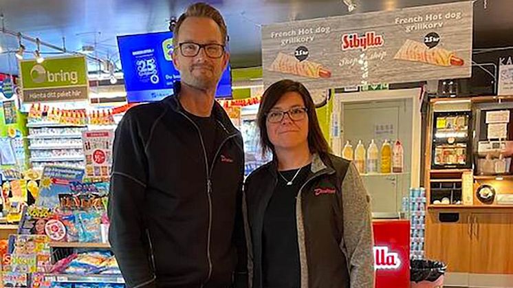 Robert och Ann-Helen Renblom, ägare av Direkten Simhallskiosken och nya Direkten Kiruna
