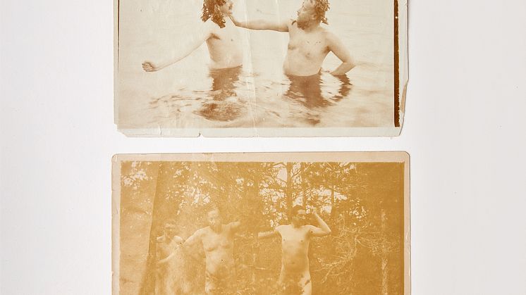 Original photographs of Verner von Heidenstam, Gustaf Fröding and Alberg Engström