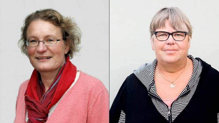 Eva Borgström, intressepolitisk samordnare, och Lillemor Holgersson, första vice ordförande