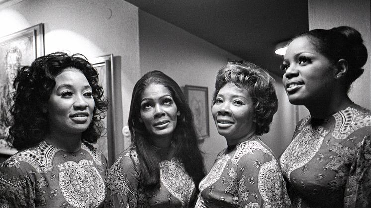 The Raelettes uppträder på Folkets Hus 2 oktober 1973 i Stockholm. Foto: Hans Ekestang