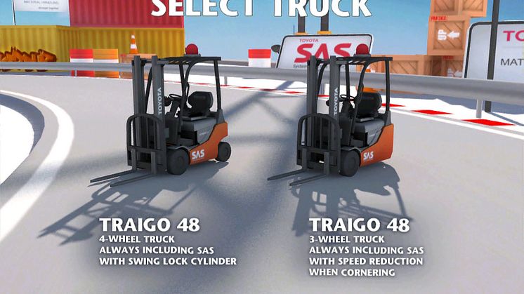 Toyota lanserar mobiltruckspelet Forklift Challenge.