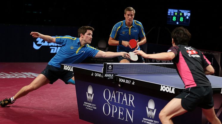 Kristian och Mattias Karlsson i dubbelfinal i Qatar Open.