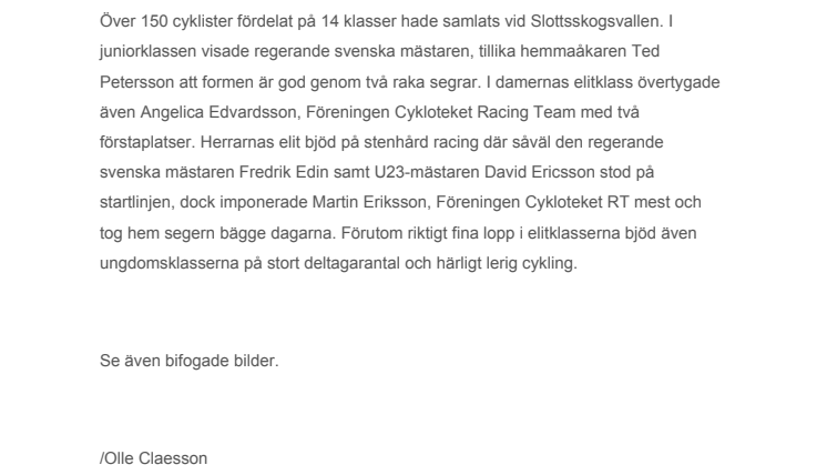 ​Premiär för Svenska Cyclocrosscupen