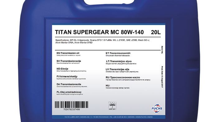 TITAN SUPERGEAR MC SAE 80W-140 - multigrade girolje 