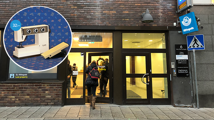 Popup-butik ska få fler att hitta till SL Hittegods