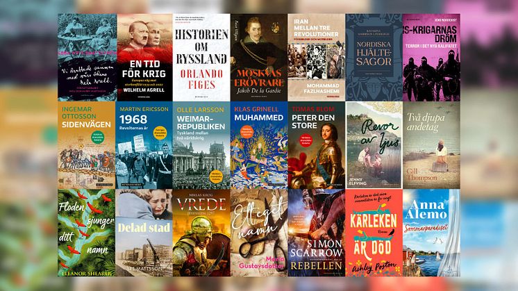 Vårens boknyheter från Historiska Media