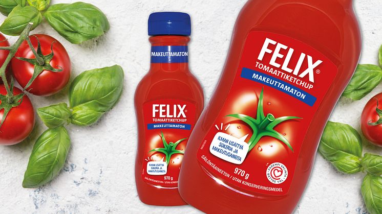 Felix tuo markkinoille ensimmäisen täysin makeuttamattoman ketsupin