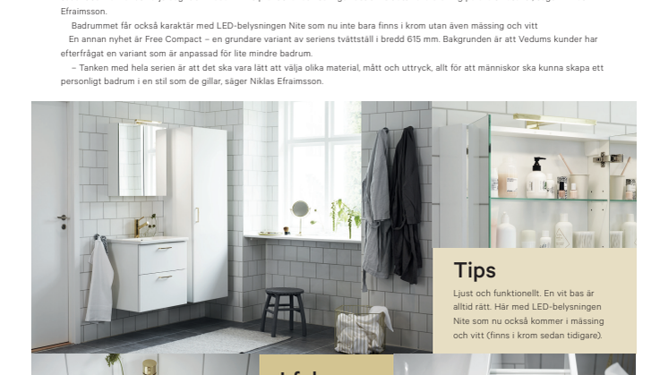 Trendiga detaljer i mässing