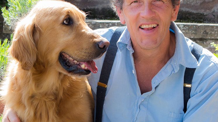 Monty Don och hunden Nigel 