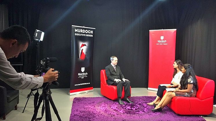 On-camera interview