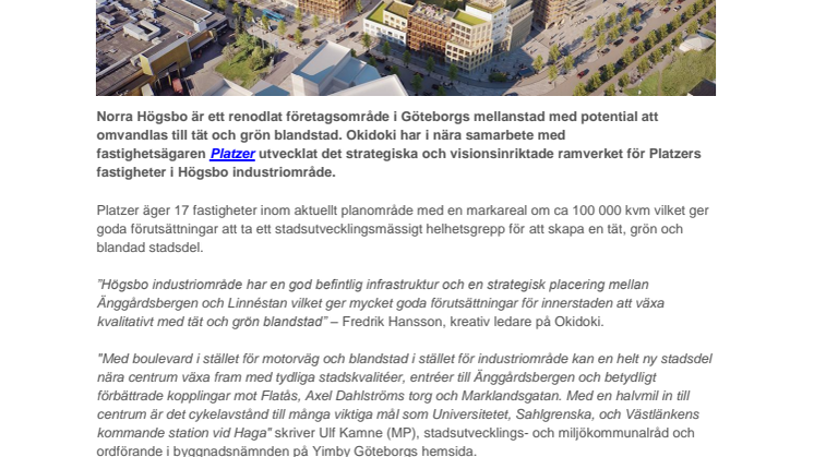 Högsbo industriområde - Från industri till blandstad