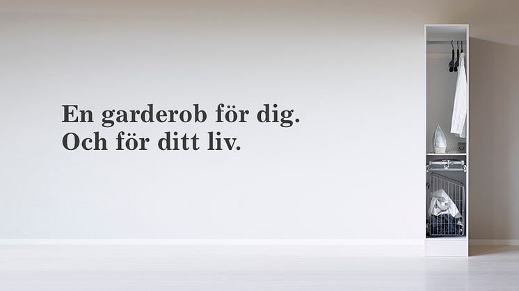 Alla borde ha en egen skräddarsydd garderob.
