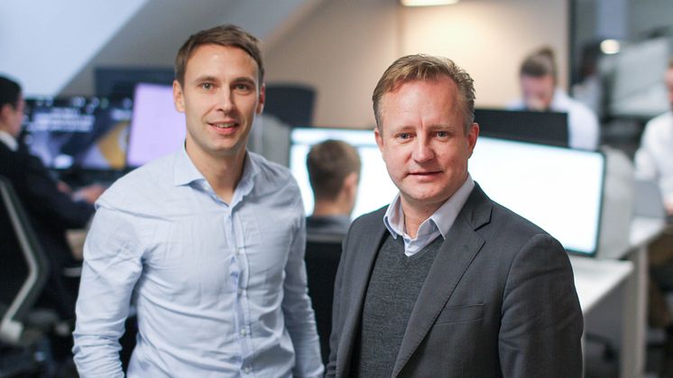 Andreas Grydeland Sulejewski, CEO, Neptune Software, and Ole-André Haugen, co-founder & chairman