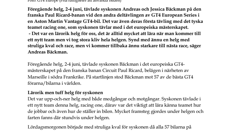 230605 SWE Pressrelease, GT4 Europe Paul Ricard.pdf