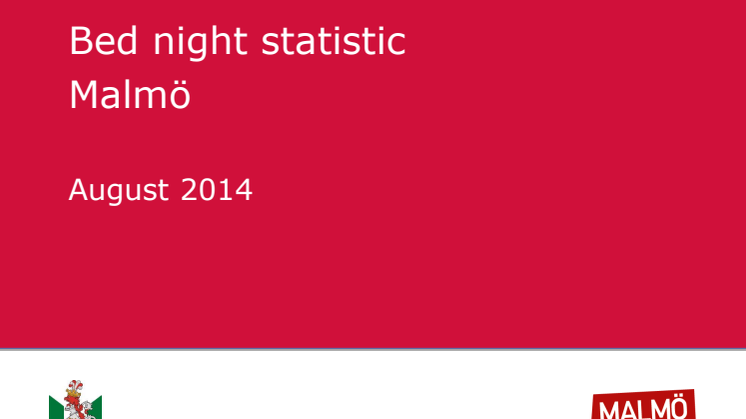 Hotellstatistik EN Malmö jan-aug 2014