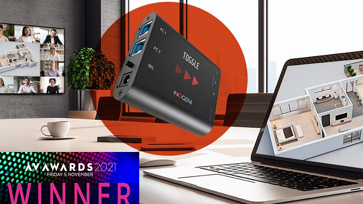 INOGENI sin TOGGLE USB 3.0 Switch er vinneren av kategorien "Processing and Distribution Technology of the Year"