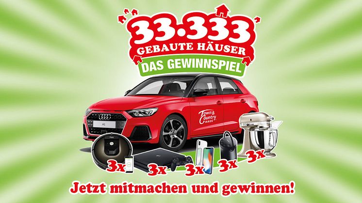 Town & Country Haus feiert 33.333 gebaute Häuser seit der Unternehmensgründung