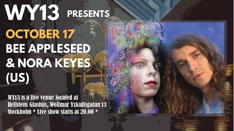 Bee Appleseed live at Hellstens Glashus WY13- fri entré