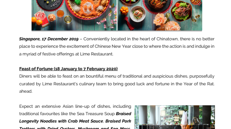 Celebrate the Year of the Rat with PARKROYAL on Pickering