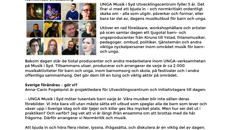 Tolv timmar normkritik och musik