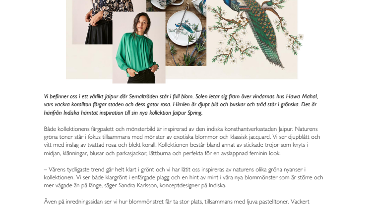 Indiska lanserar den färgsprakande kollektionen Jaipur Spring