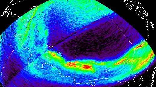 Del av auroral oval