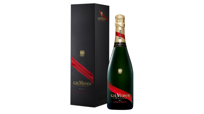  G.H. Mumm Cordon Rouge -samppanjan pullo ja pakkaus ovat saaneet uudistetun asun tuomaan entistä paremmin esiin hienostuneen klassikkosamppanjan luonnetta.