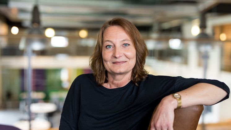 Susanne Bern, produktägare på Kontek för det webbaserade lönesystemet Kontek Lön. Fotograf: Emma Bourne.