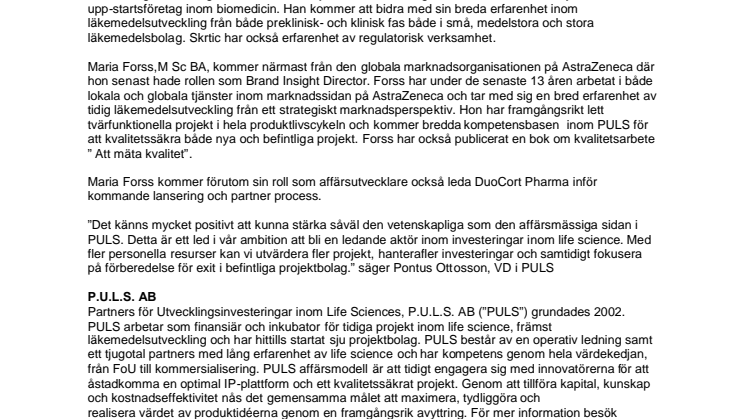 P.U.L.S. further strengthens its project management team