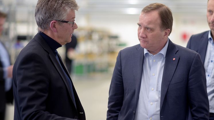 Olle Sydlen och Stefan Löfven 