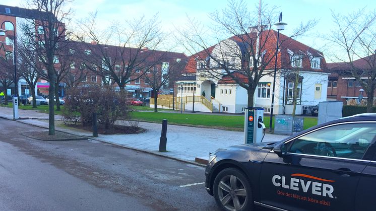 CLEVERs nya laddstationer i Åstorp